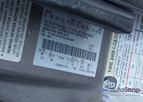 2008 Ford Expedition Limited from USA, damaged, VIN 1FMFU20578LA88461